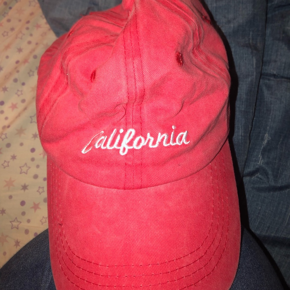 california red baseball cap